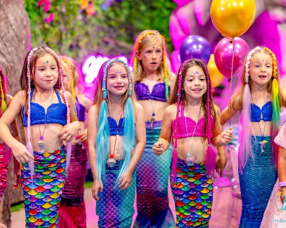 Children gathered for an immersive party