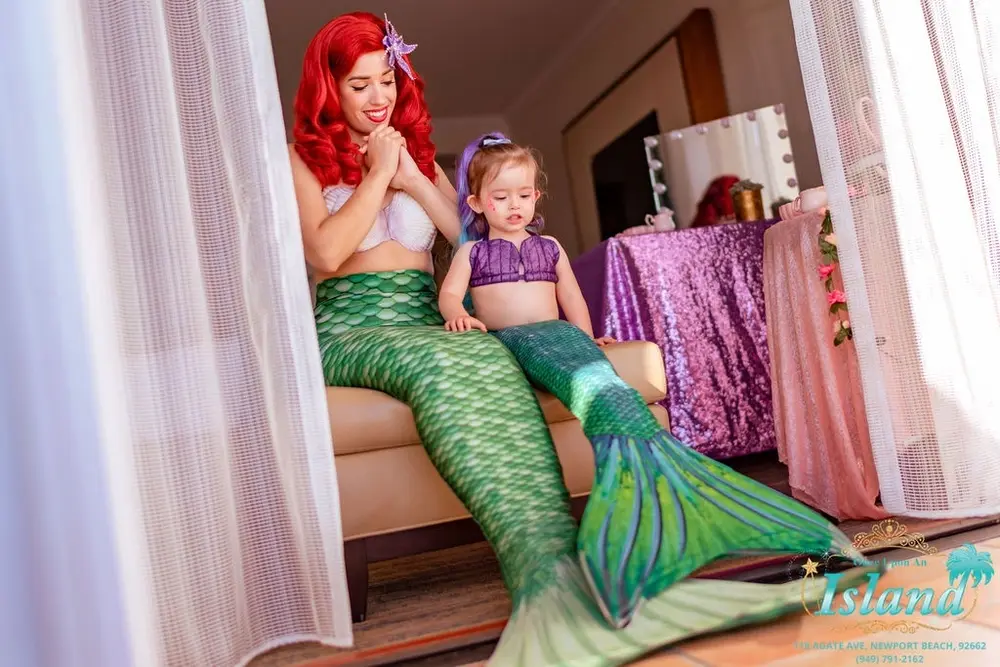 Mermaid character visit