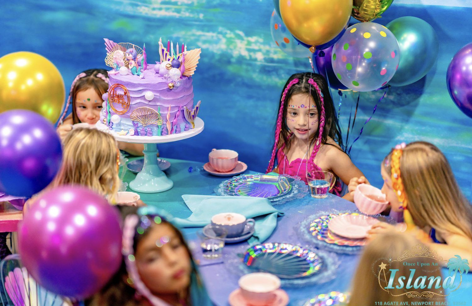 A real Signature Mermaid Party at Once Upon an Island