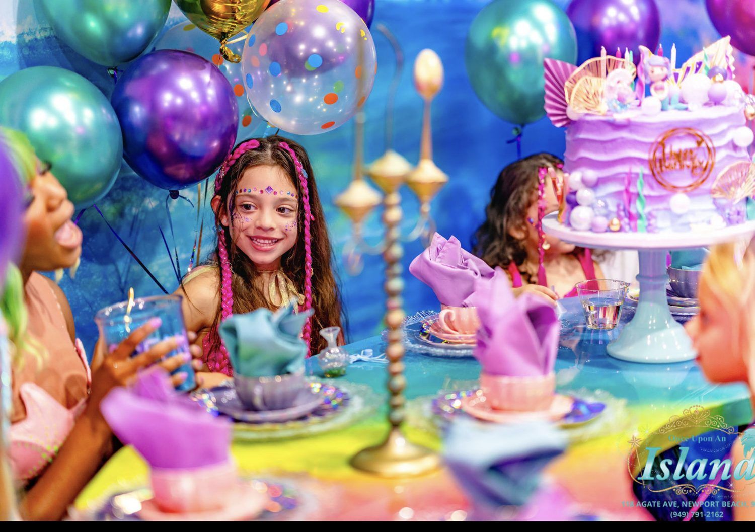 A real Signature Mermaid Party at Once Upon an Island