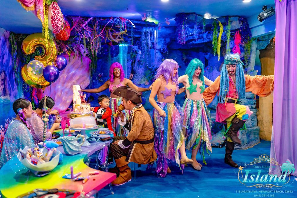 A real Mermaid and Pirate Party at Once Upon an Island