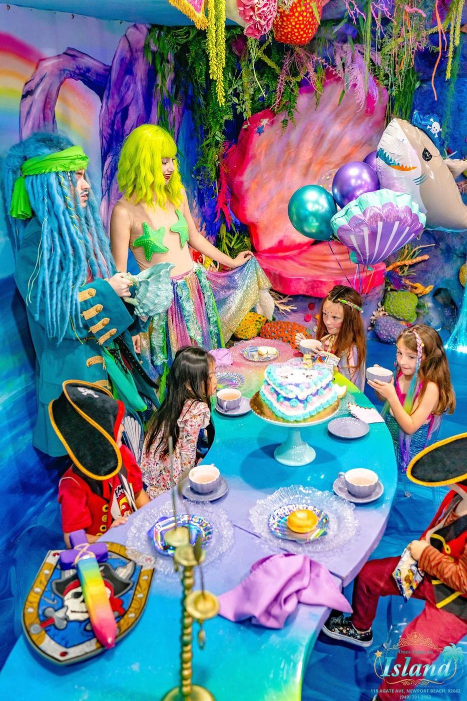 A real Mermaid and Pirate Party at Once Upon an Island