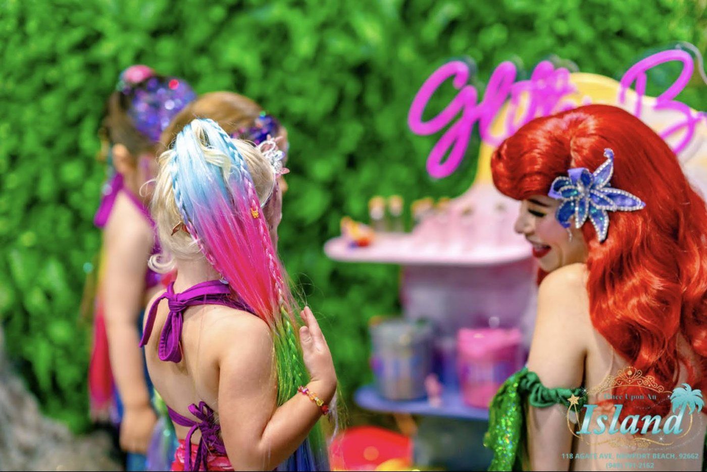 A princess tea party in Newport Beach