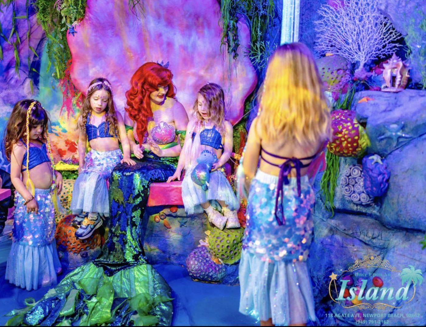 A real moment from a Princess Tea Party at Once Upon an Island