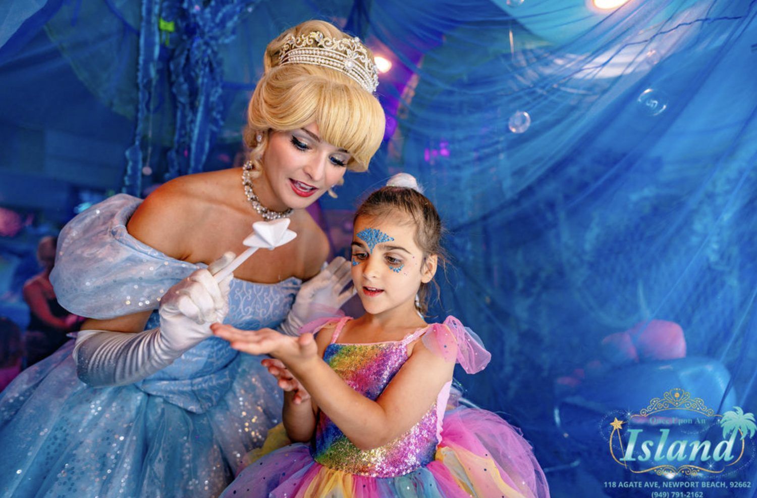 Real Princess Tea Party moments at Once Upon an Island