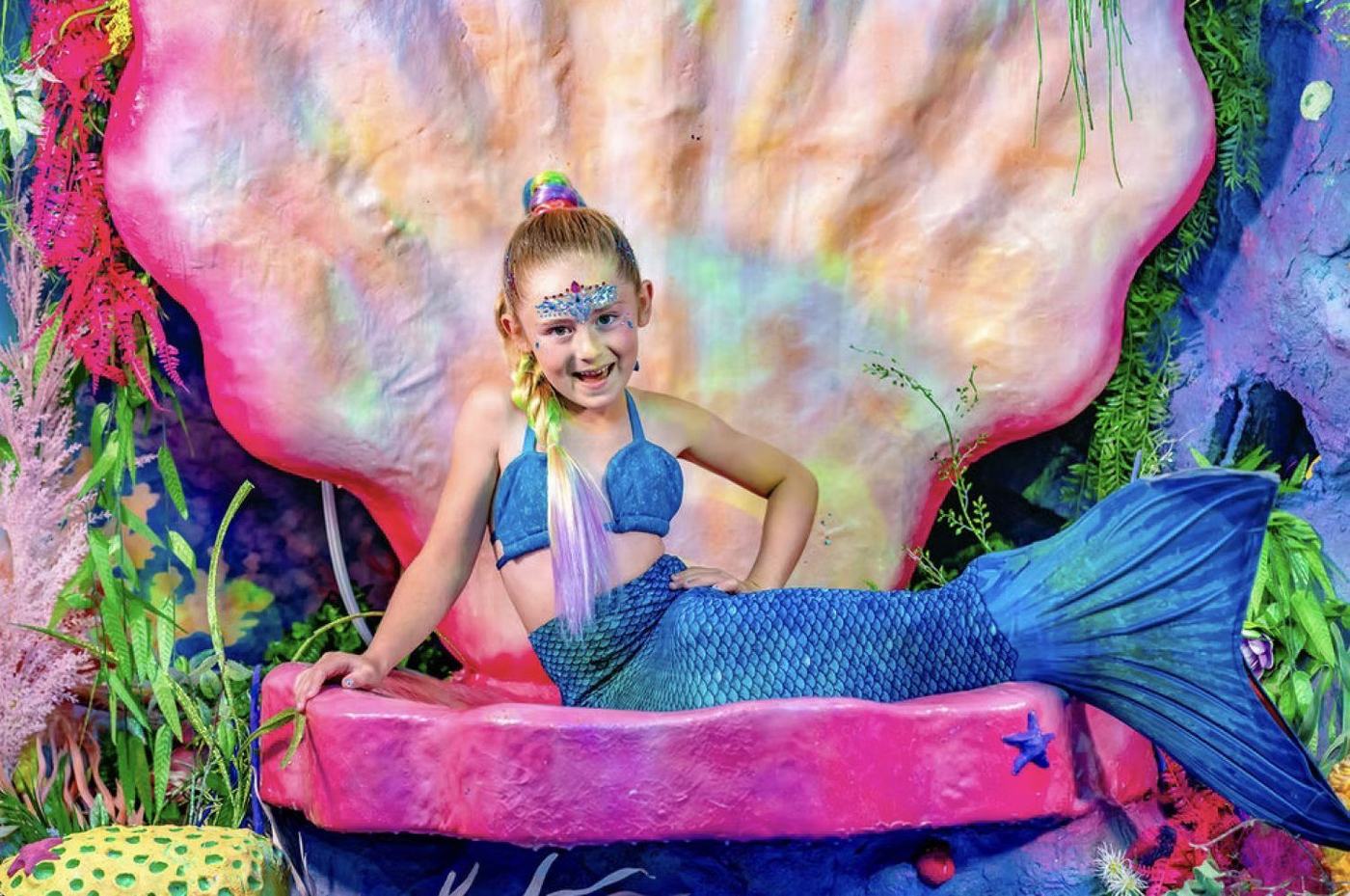 A real mermaid transformation at Once Upon an Island