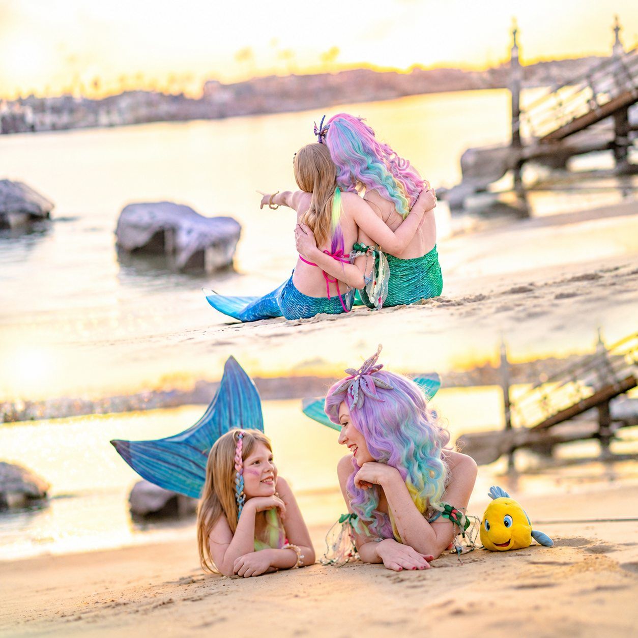 A real mermaid transformation at Once Upon an Island