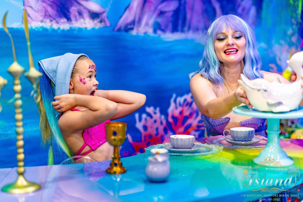 A real mermaid transformation at Once Upon an Island