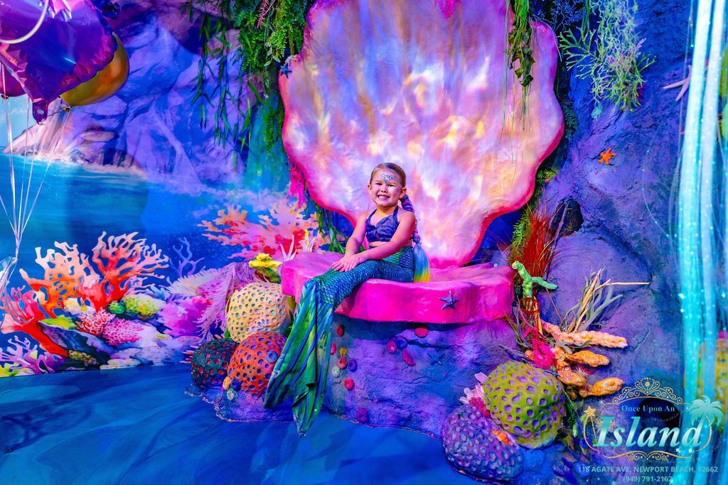 A real mermaid transformation at Once Upon an Island
