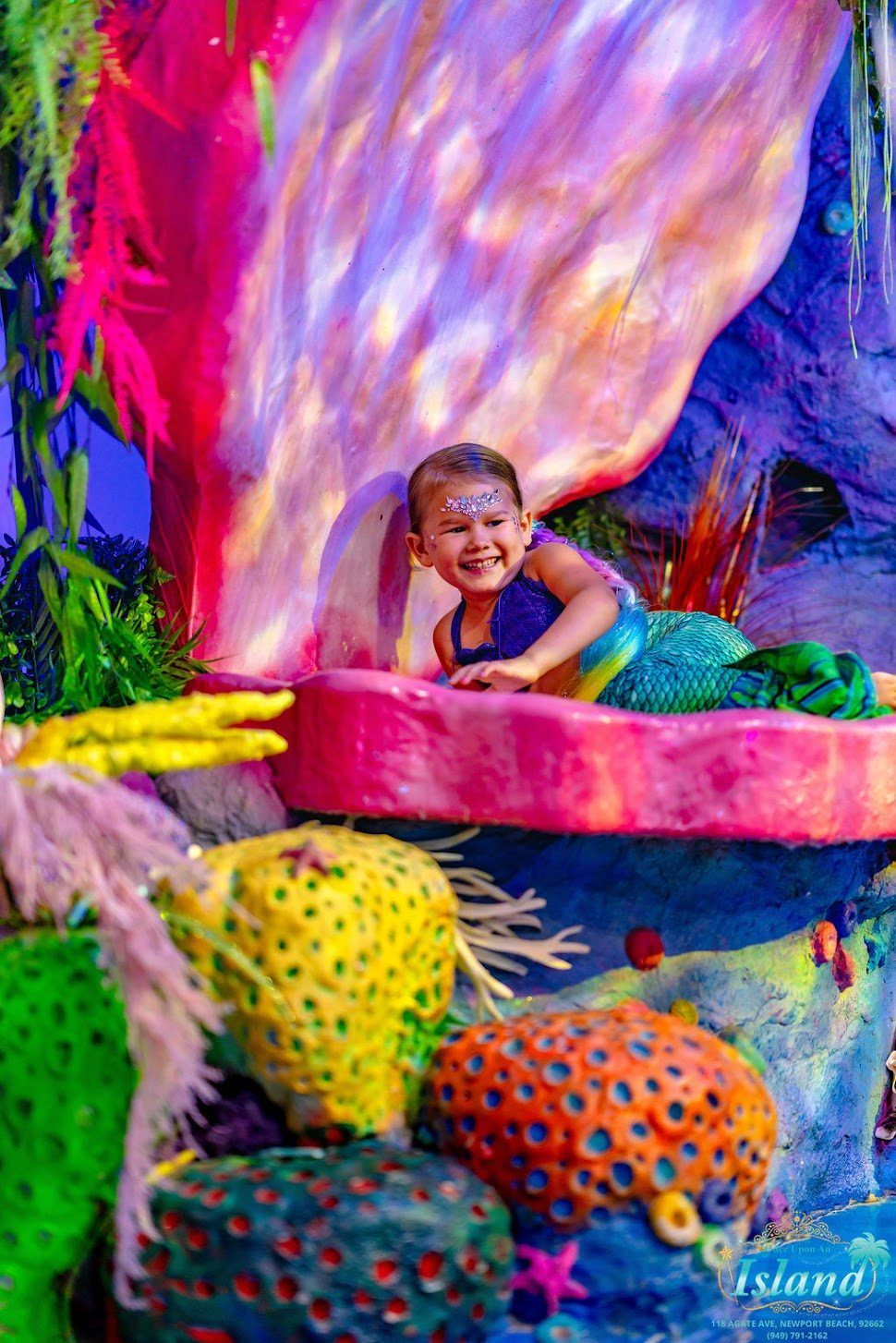 A real mermaid transformation at Once Upon an Island