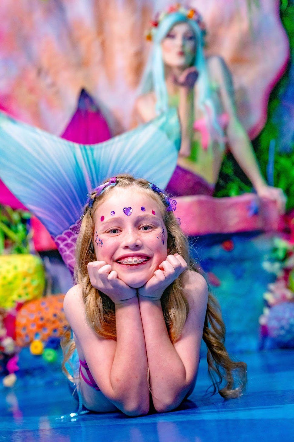 A real mermaid transformation at Once Upon an Island