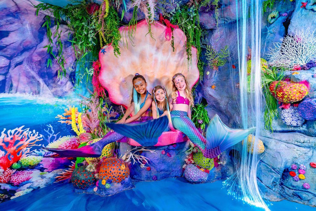 A real mermaid transformation at Once Upon an Island