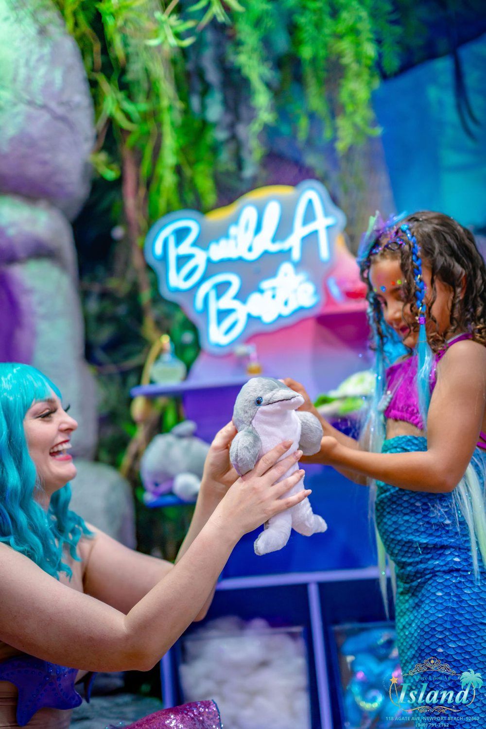A real mermaid transformation at Once Upon an Island