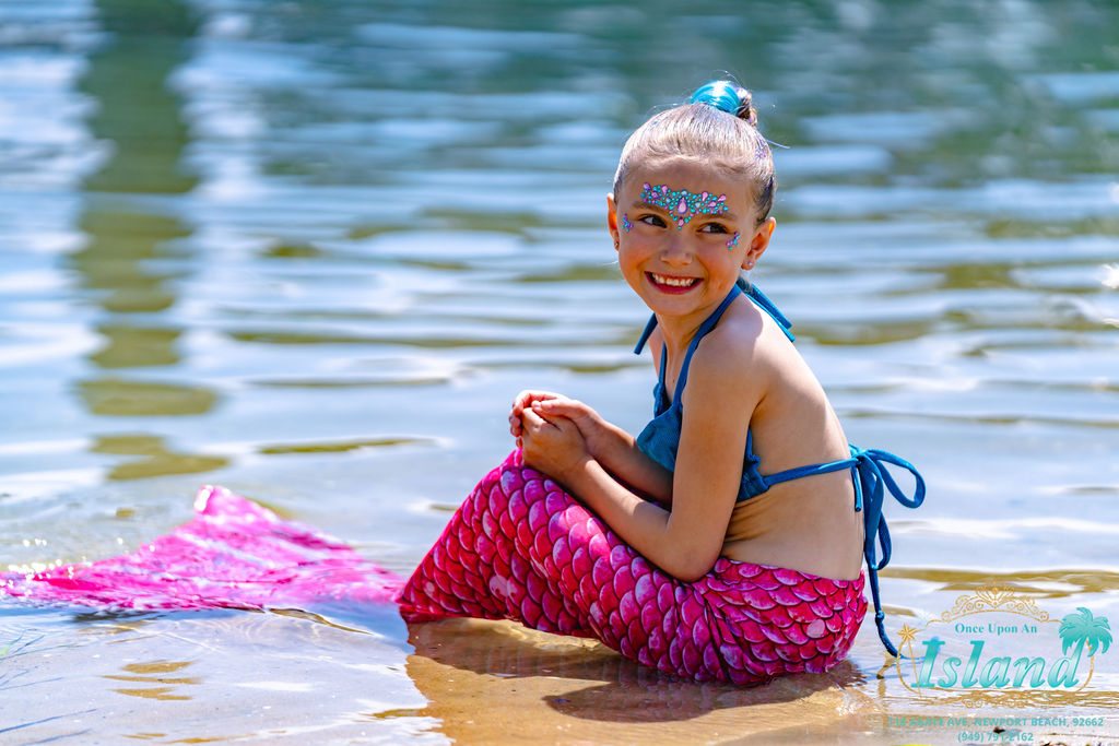 A real mermaid transformation at Once Upon an Island