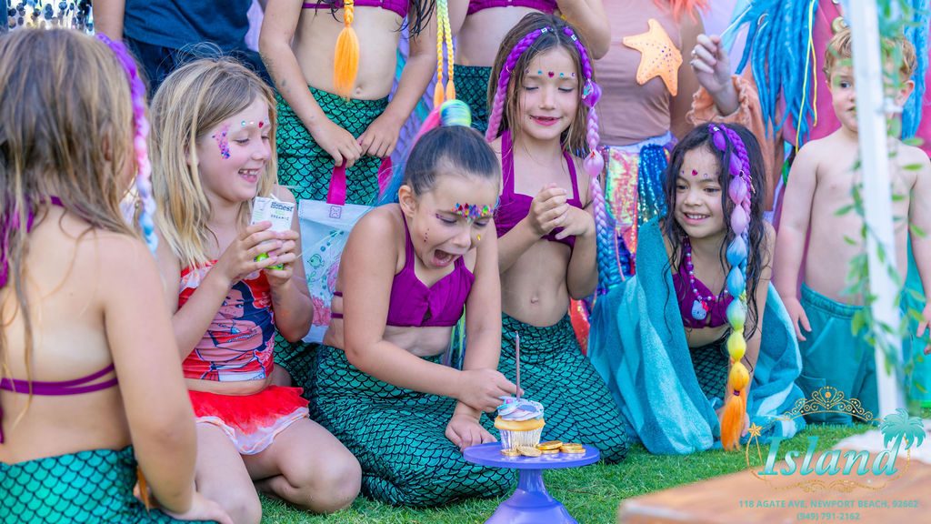 Children sitting together with the drinks and snacks our team serves