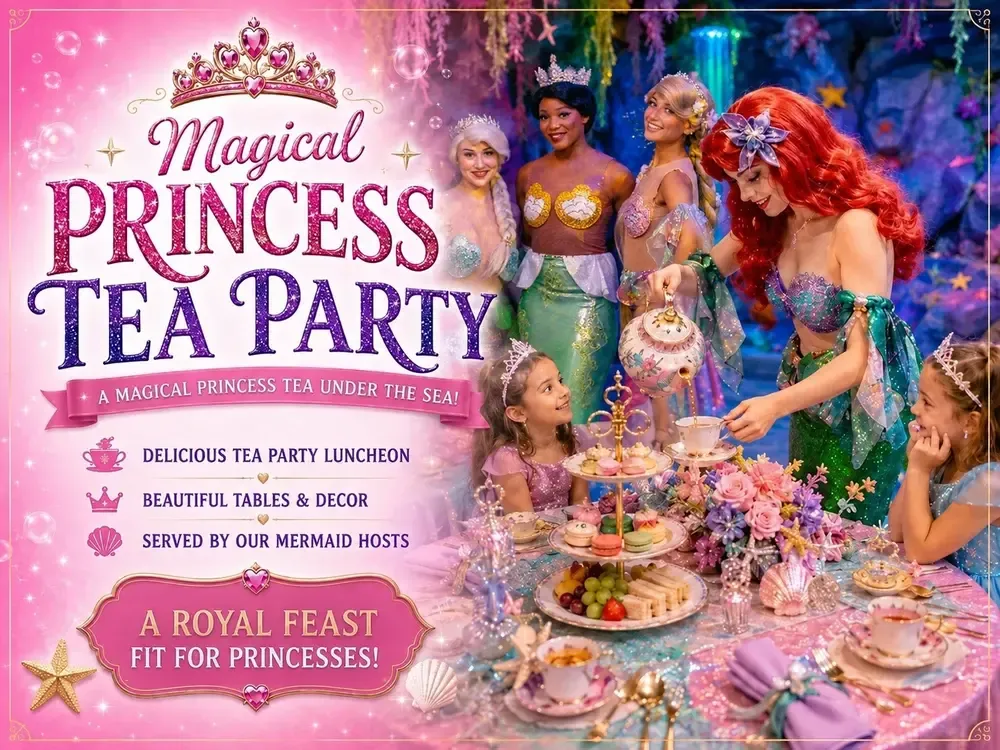 What the Ultimate Princess Tea Party includes, card 1