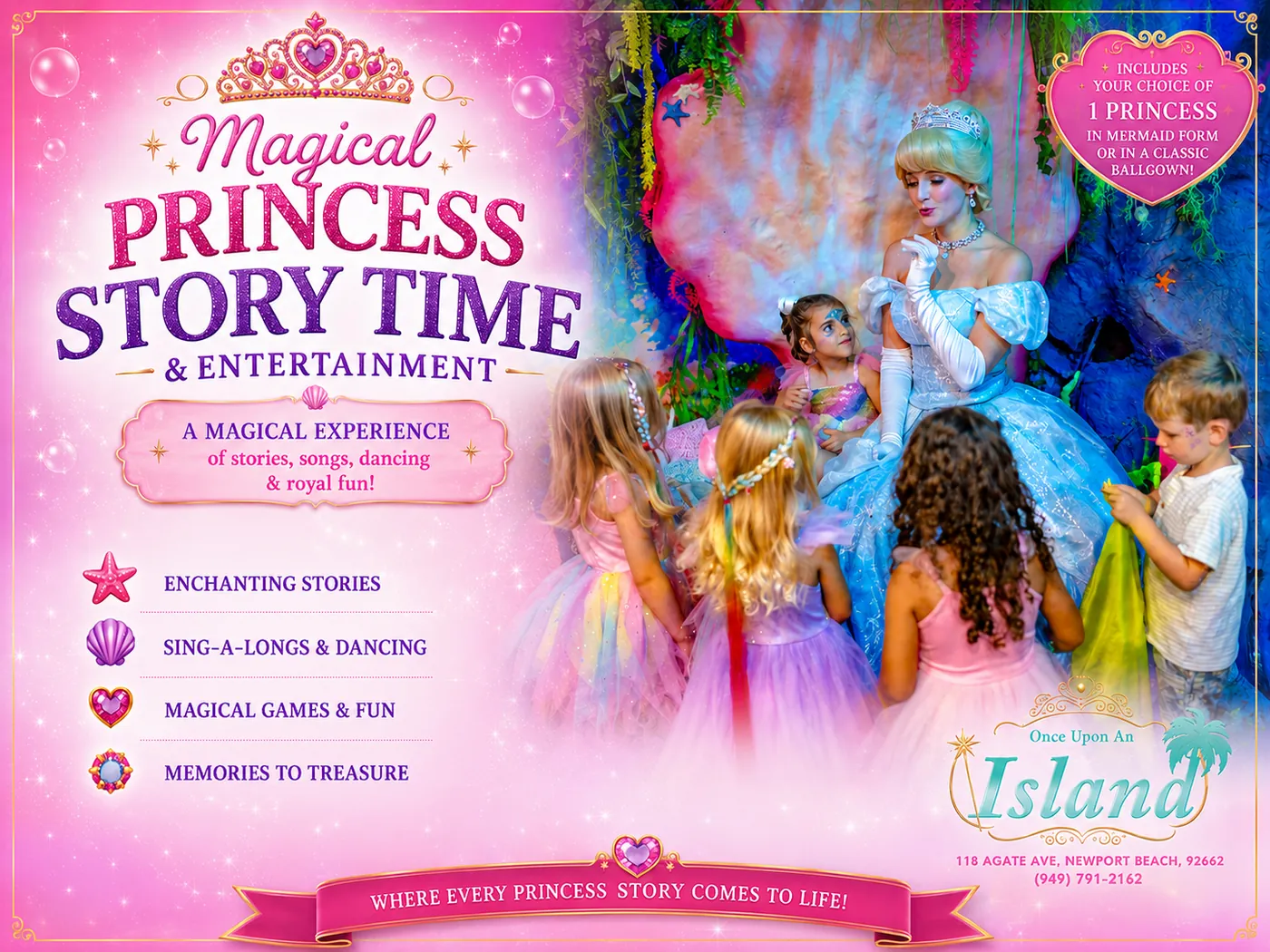 What the Ultimate Princess Tea Party includes, card 5