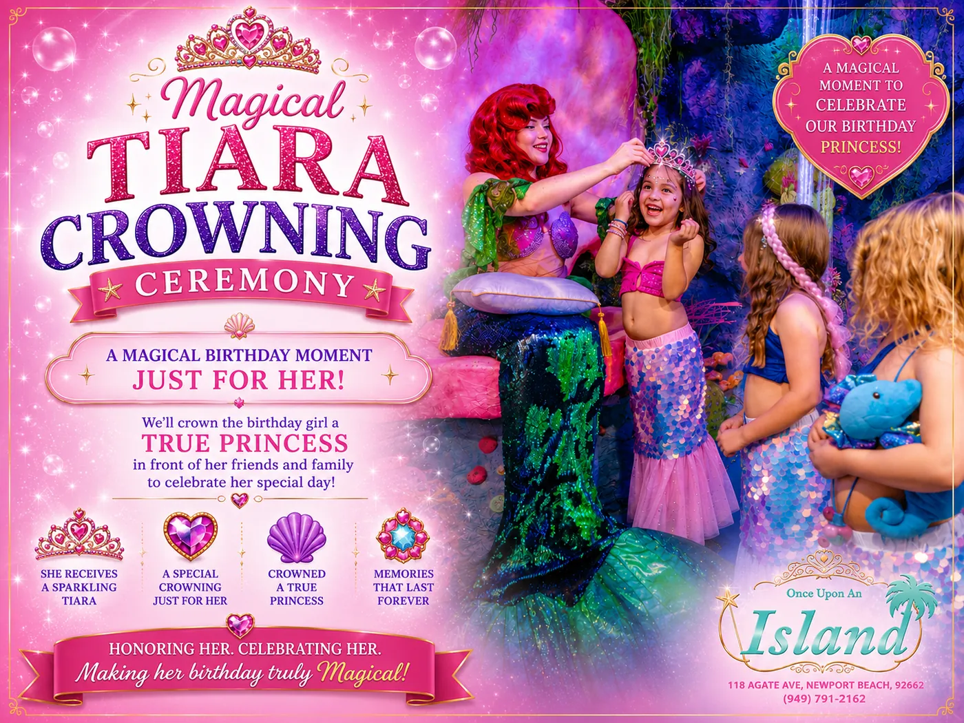 What the Ultimate Princess Tea Party includes, card 6