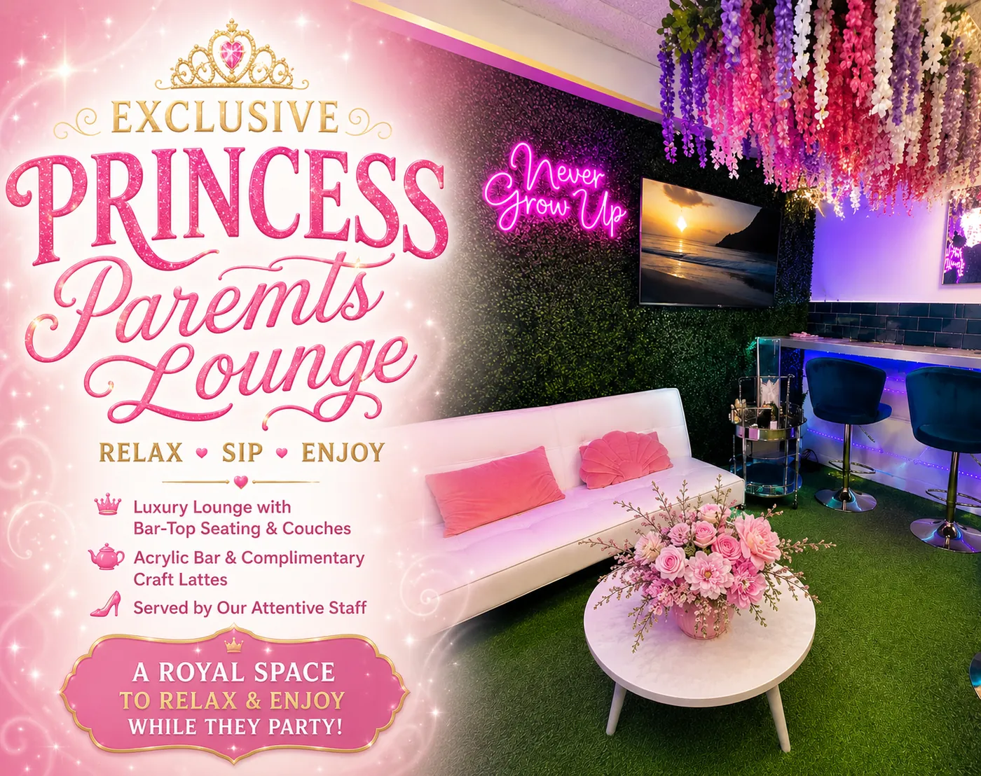 What the Ultimate Princess Tea Party includes, card 7