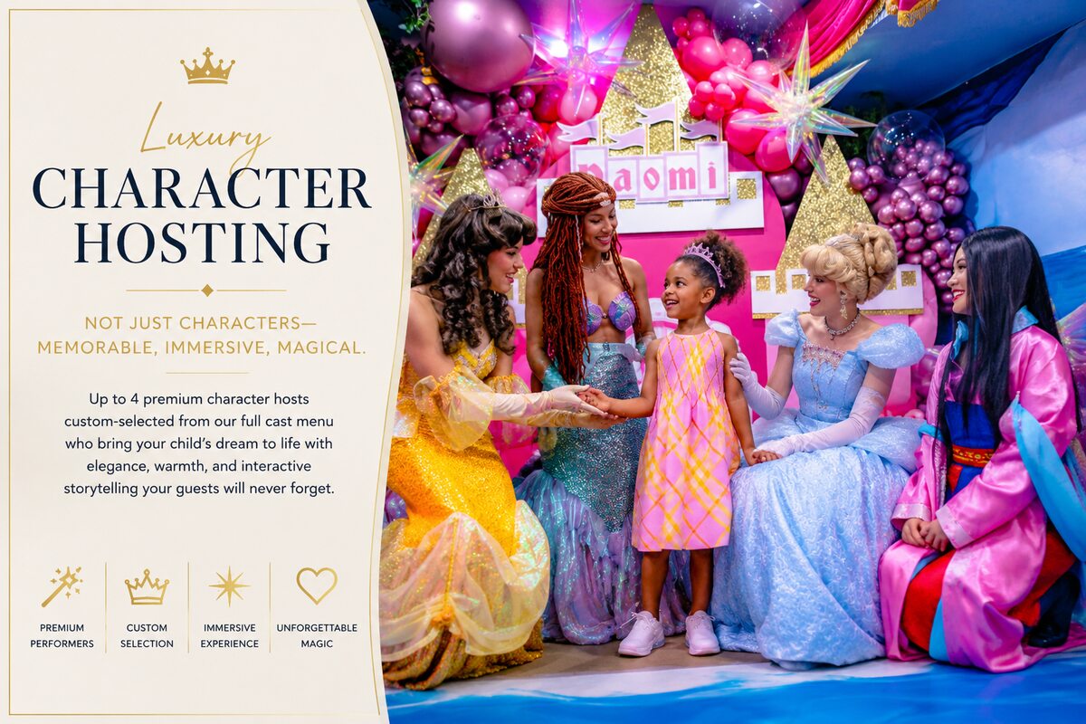 What every VIP Bespoke Experience includes &mdash; Premium character hosting