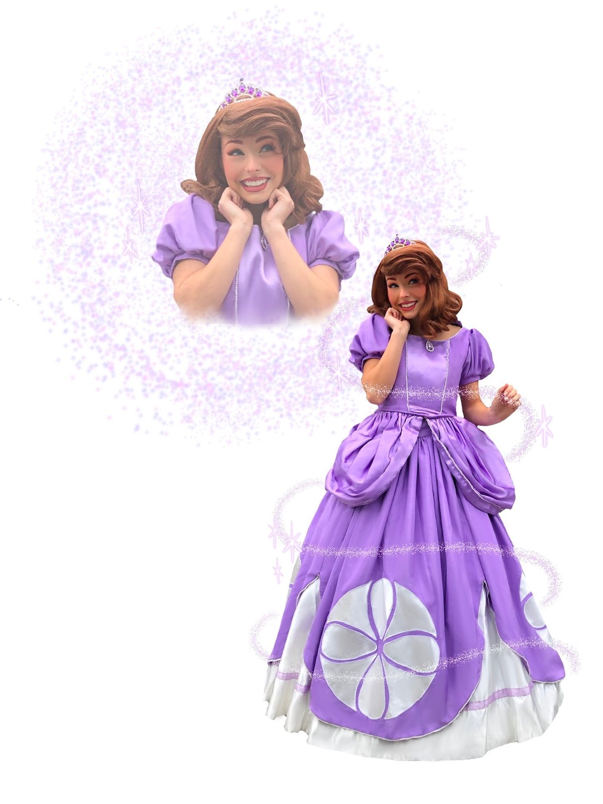 The Amulet Princess, a professional Once Upon an Island character available for birthday parties in Orange County