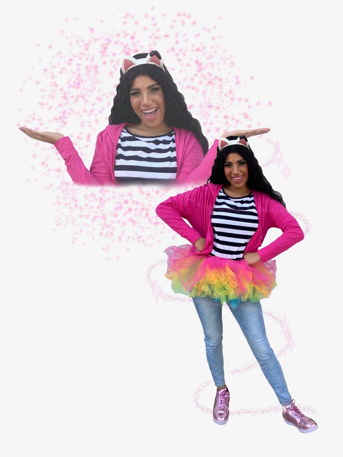 Gabby's Dollhouse, a professional Once Upon an Island character available for birthday parties in Orange County