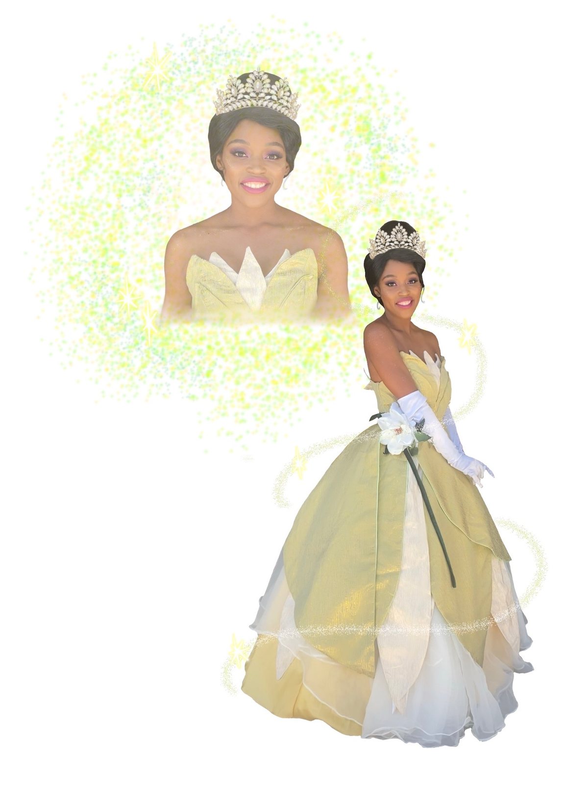 The Frog Princess, a professional Once Upon an Island character available for birthday parties in Orange County