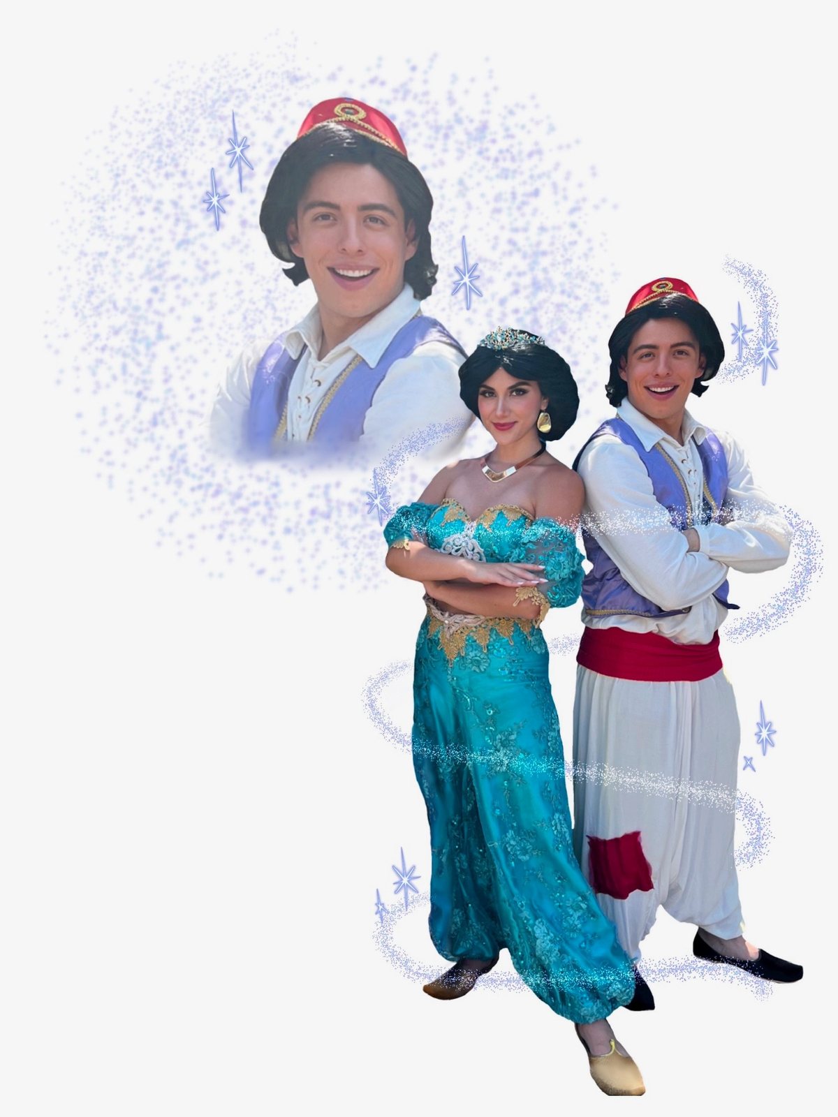 The Magic Carpet Princess, a professional character performer with Once Upon an Island, available for birthday parties in Orange County