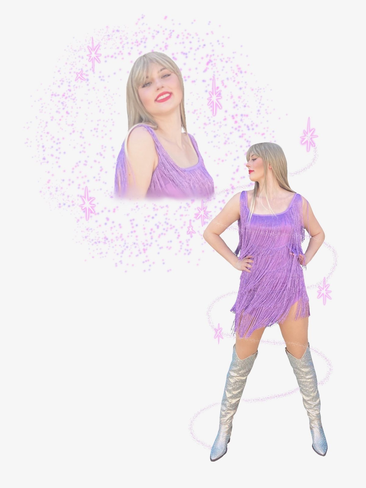 Taylor Swift Tribute Artist, a professional Once Upon an Island character available for birthday parties in Orange County