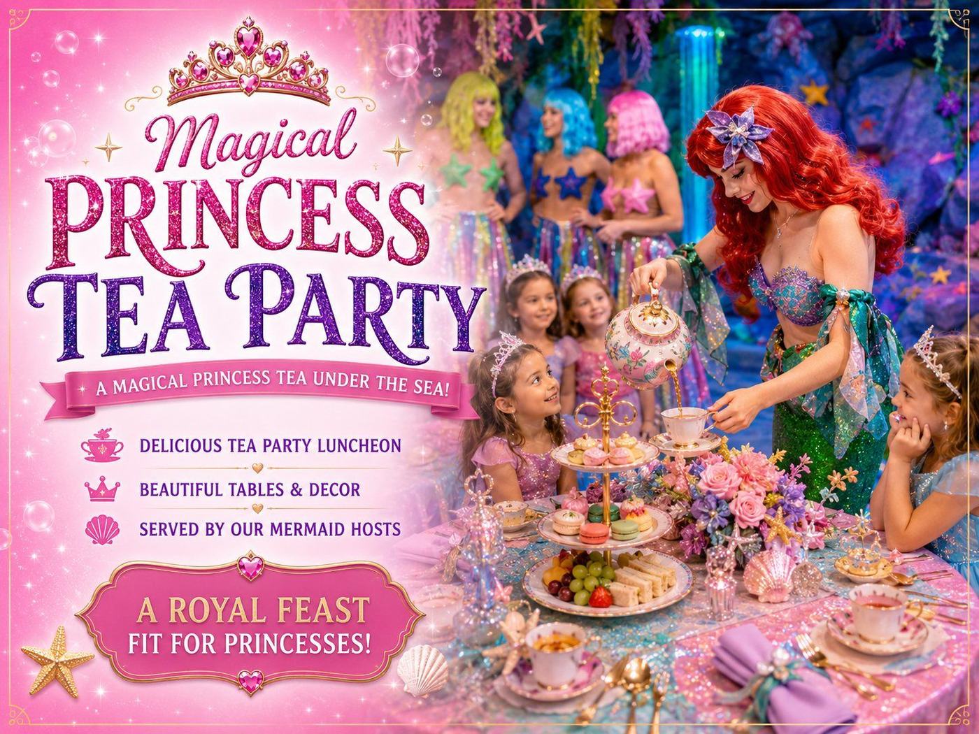 What every Princess Tea Party includes, card 3