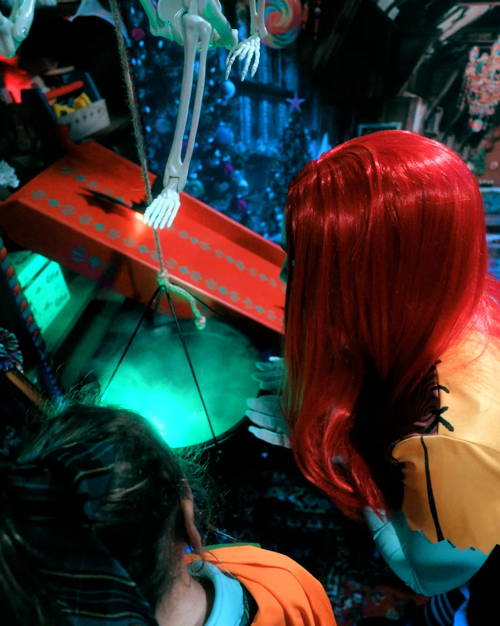 Sally in her laboratory at Halloween at the North Pole, photo 1